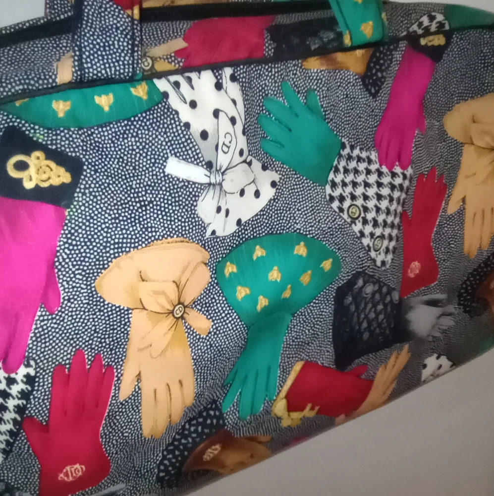 Christian Dior Gloves Print Vanity Bag - Picture 3 of 16
